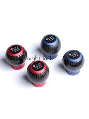 Carbon Fiber Gear Knob for Toyota GT86/GR86, Subaru BRZ, Scion FRS - Matte CF Blue product image 1